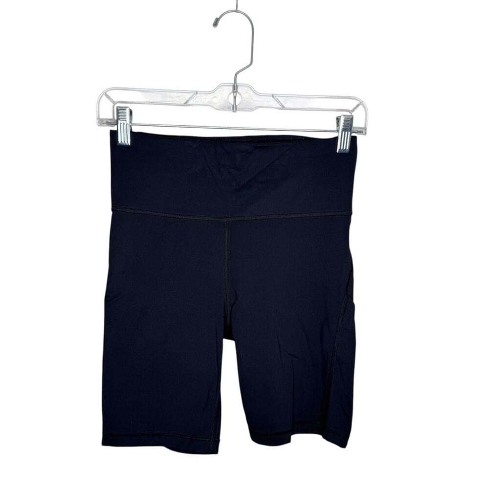 ATHLETA / black Ultimate Stash Pocket 7" biker athletic shorts / XS